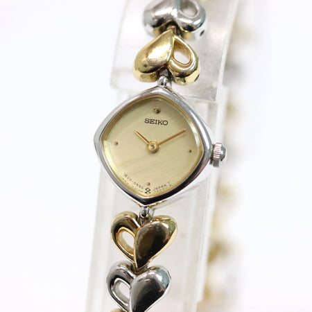 Seiko 1E20-5280 14mm Gold Tone Dial Quartz Watch From Japan 001 6333860 - World Quickdo