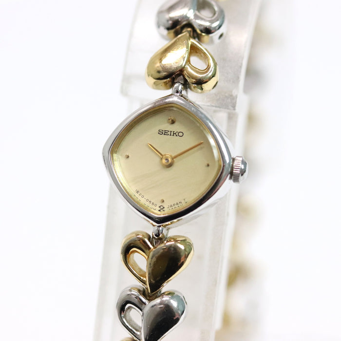 Seiko 1E20-5280 14mm Gold Tone Dial Quartz Watch From Japan 001 6333860 - World Quickdo