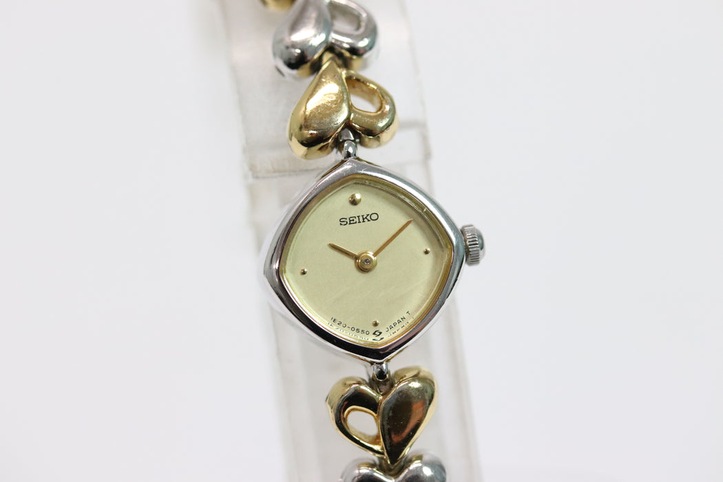 Seiko 1E20-5280 14mm Gold Tone Dial Quartz Watch From Japan 001 6333860 - World Quickdo