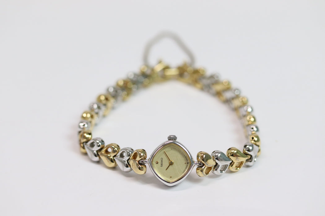 Seiko 1E20-5280 14mm Gold Tone Dial Quartz Watch From Japan 001 6333860 - World Quickdo