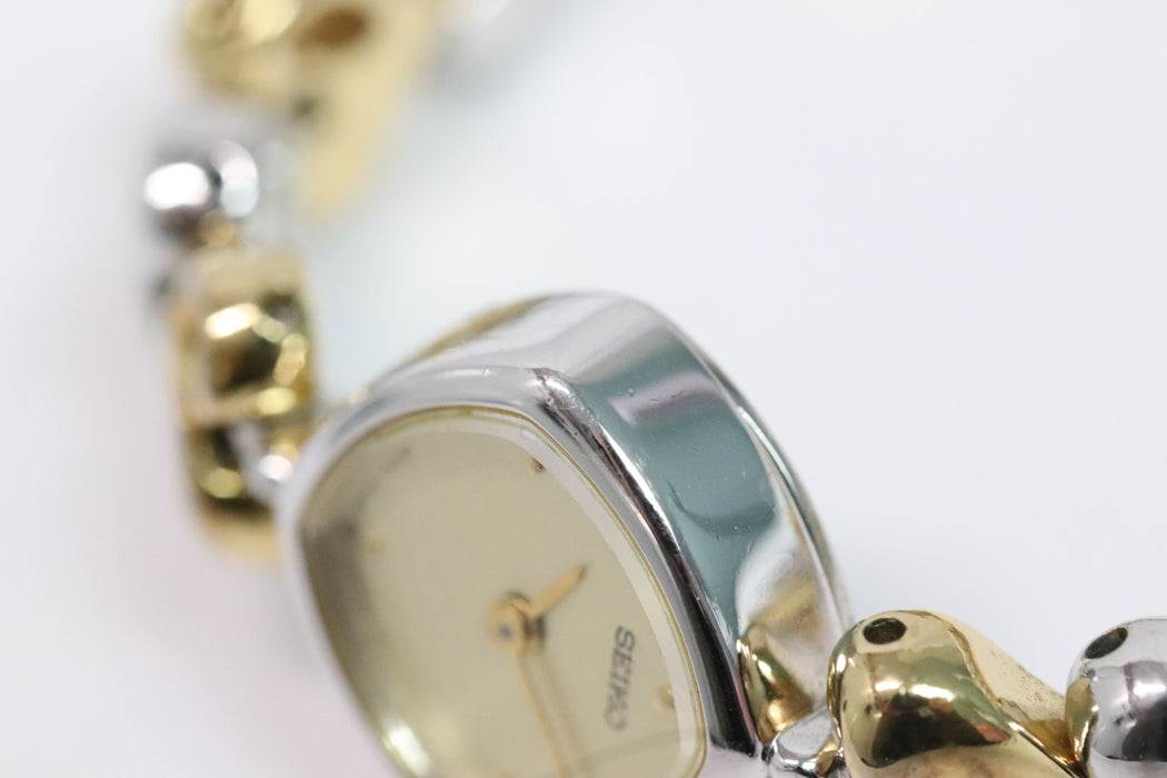 Seiko 1E20-5280 14mm Gold Tone Dial Quartz Watch From Japan 001 6333860 - World Quickdo