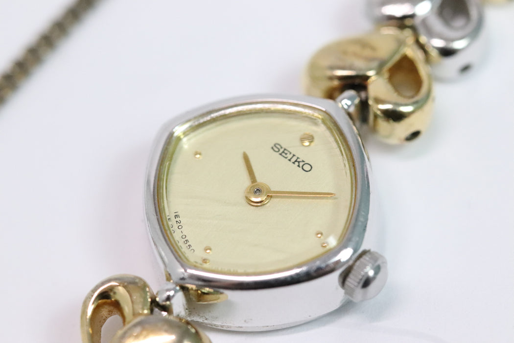 Seiko 1E20-5280 14mm Gold Tone Dial Quartz Watch From Japan 001 6333860 - World Quickdo