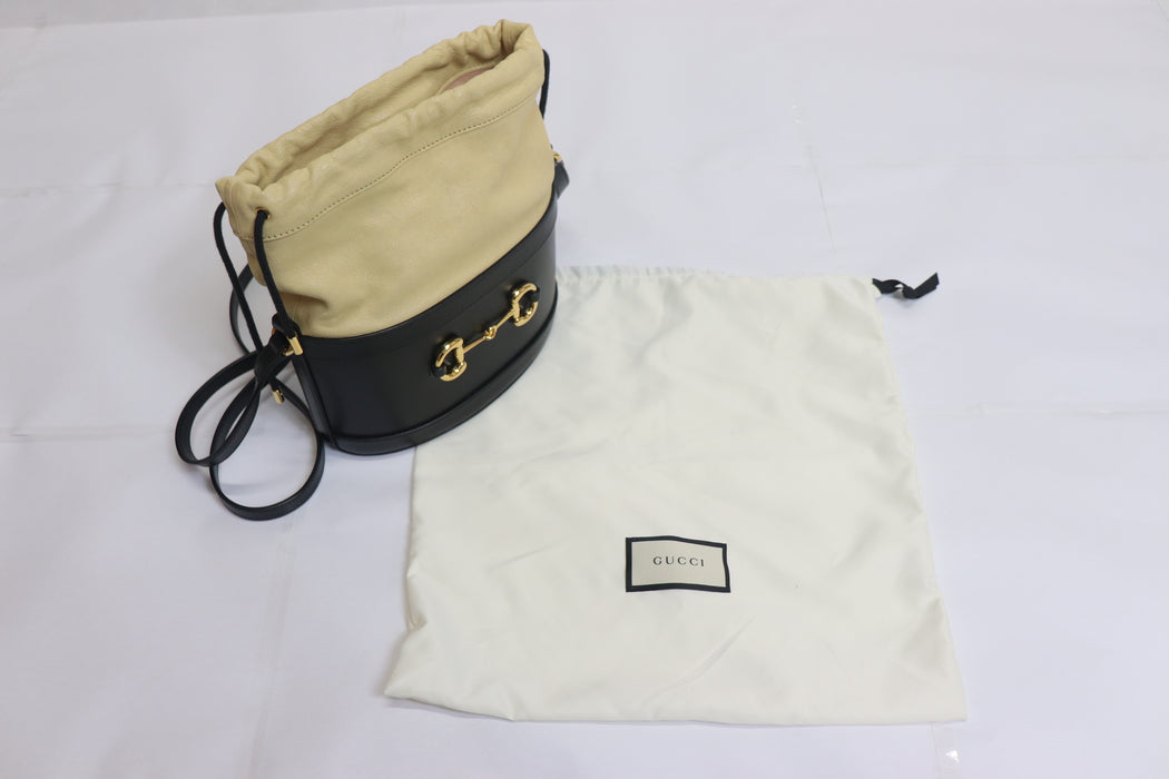 Gucci Horsebit Bucket Drawstring Shoulder Bag 602118 Leather 011 6388310 - World Quickdo