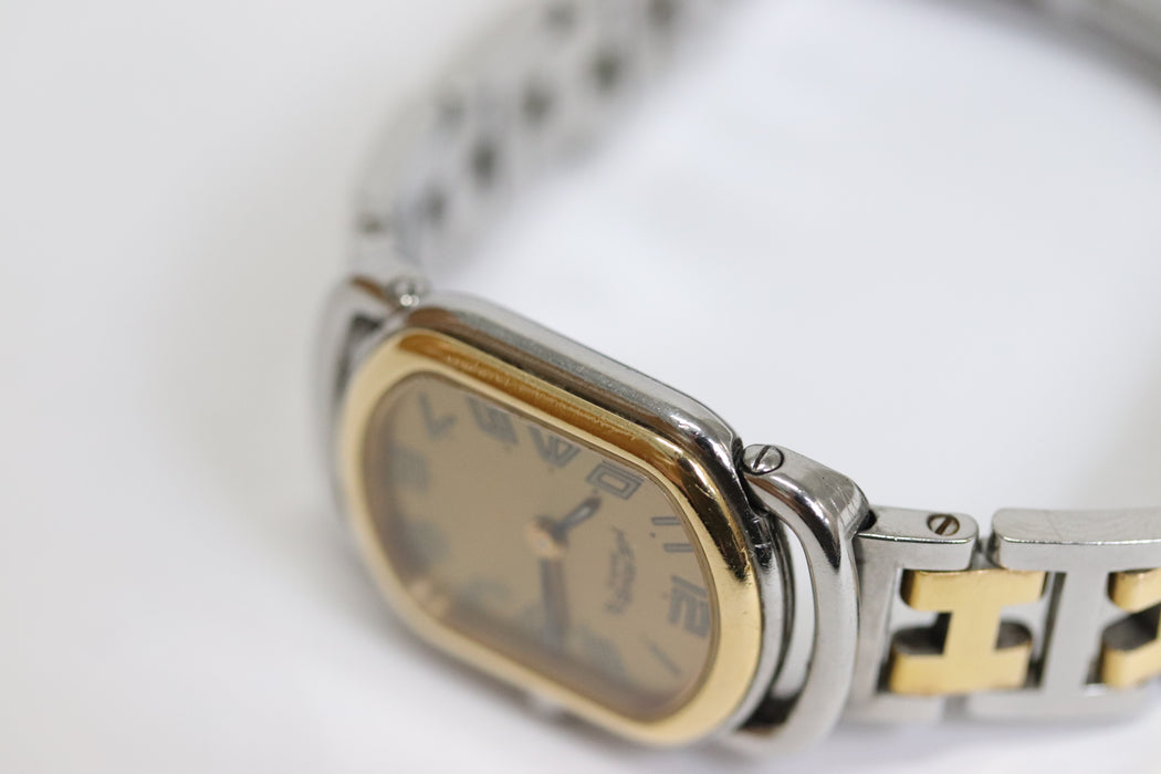 Hermes Rallye Quartz Watch RA1.220 Gold Tone Dial 20mm From Japan 231 6415819 - World Quickdo