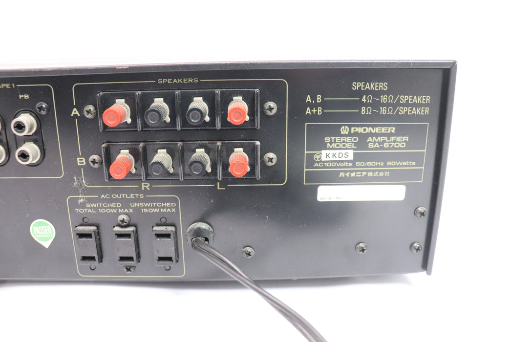 [Good] Pioneer SA-6700 Stereo Amplifier From Japan 080 6241714 - World Quickdo