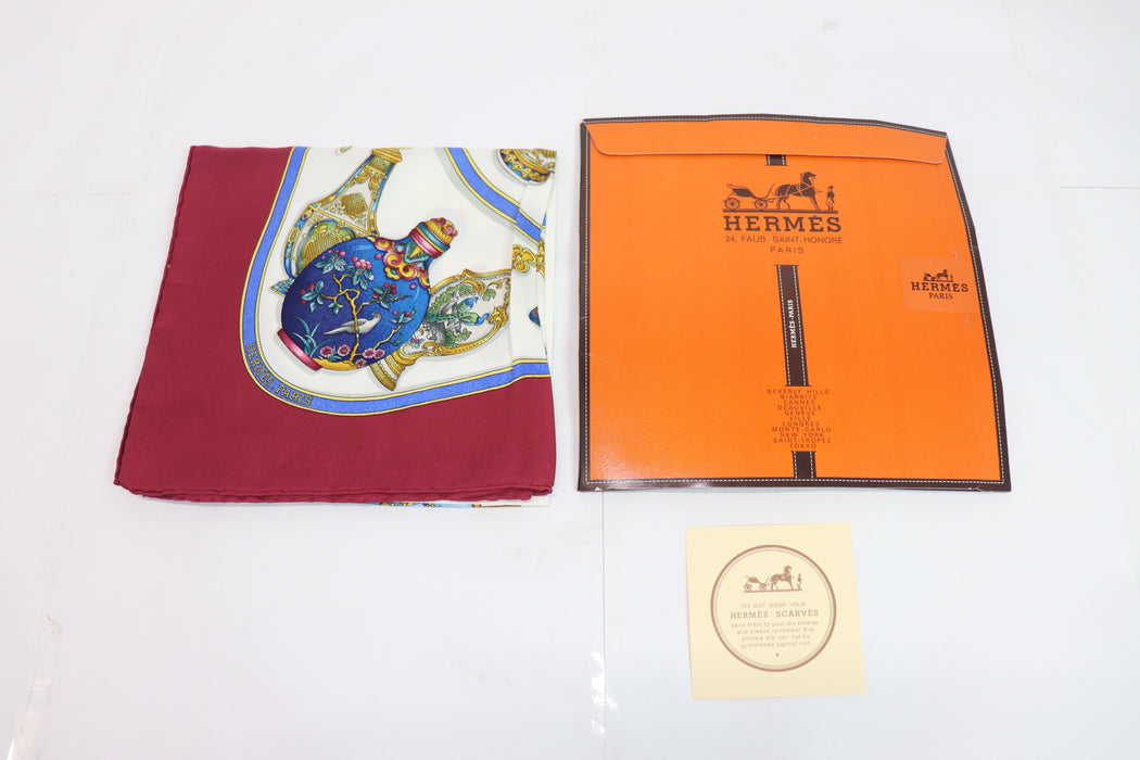 HERMES Silk Scarf Carre 90 "Qu importe le flacon" From Japan 011 6369699 - World Quickdo