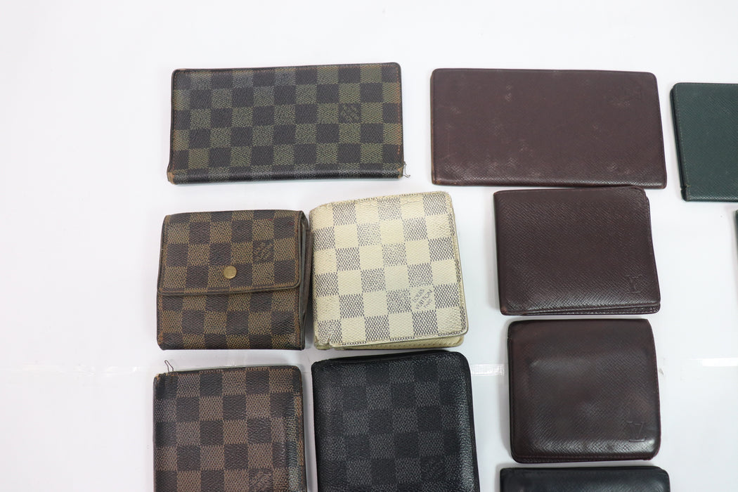 Louis Vuitton Wallet Set of 19 Damier canvas etc. From Japan 011 6371109 - World Quickdo
