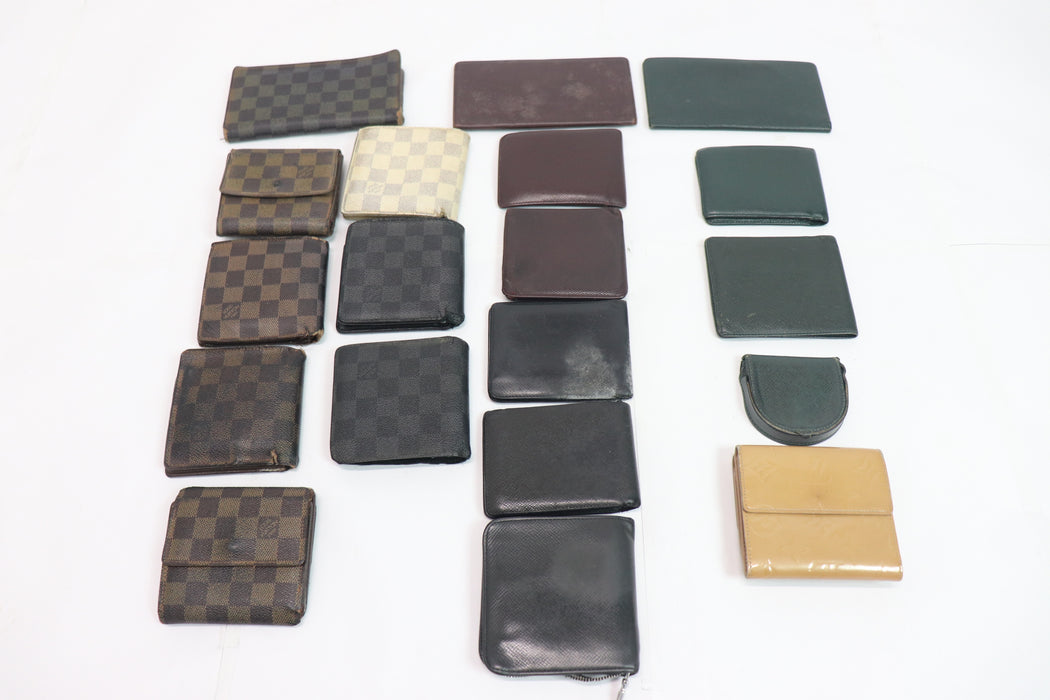 Louis Vuitton Wallet Set of 19 Damier canvas etc. From Japan 011 6371109 - World Quickdo