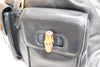 Gucci Bamboo Leather 003.2058 Black Backpack From Japan 272 6418108 - World Quickdo