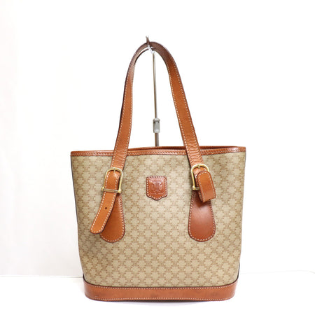 Celine Macadam PVC Leather Handbag Tote From Japan 076 6418605 - World Quickdo