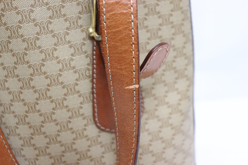 Celine Macadam PVC Leather Handbag Tote From Japan 076 6418605 - World Quickdo