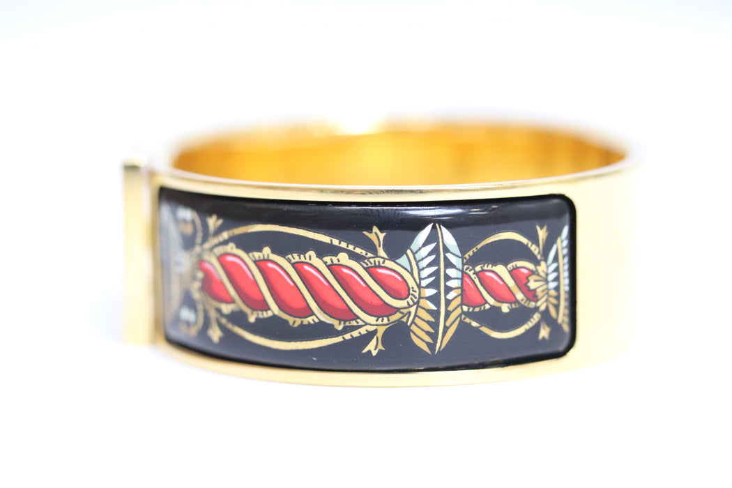 Hermes Enamel Bracelet Earrings Set From Japan 279 6418976 - World Quickdo
