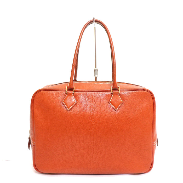 HERMES Plume 32 Leather Handbag From Japan 272 6420384