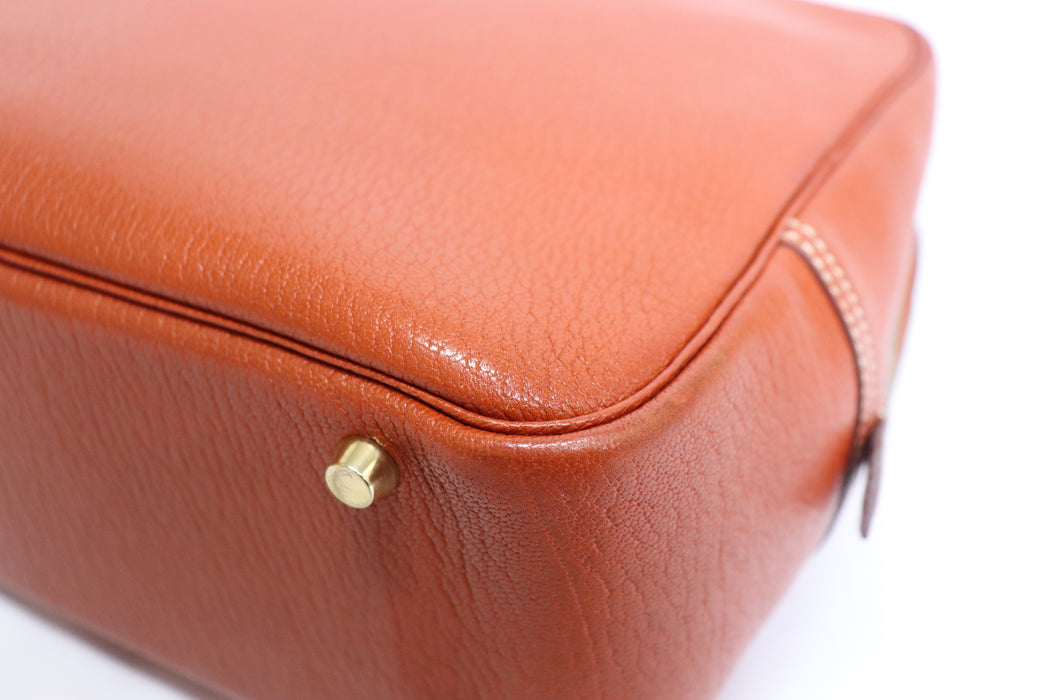 HERMES Plume 32 Leather Handbag From Japan 272 6420384