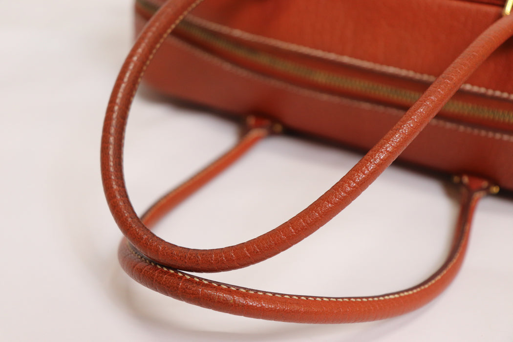 HERMES Plume 32 Leather Handbag From Japan 272 6420384