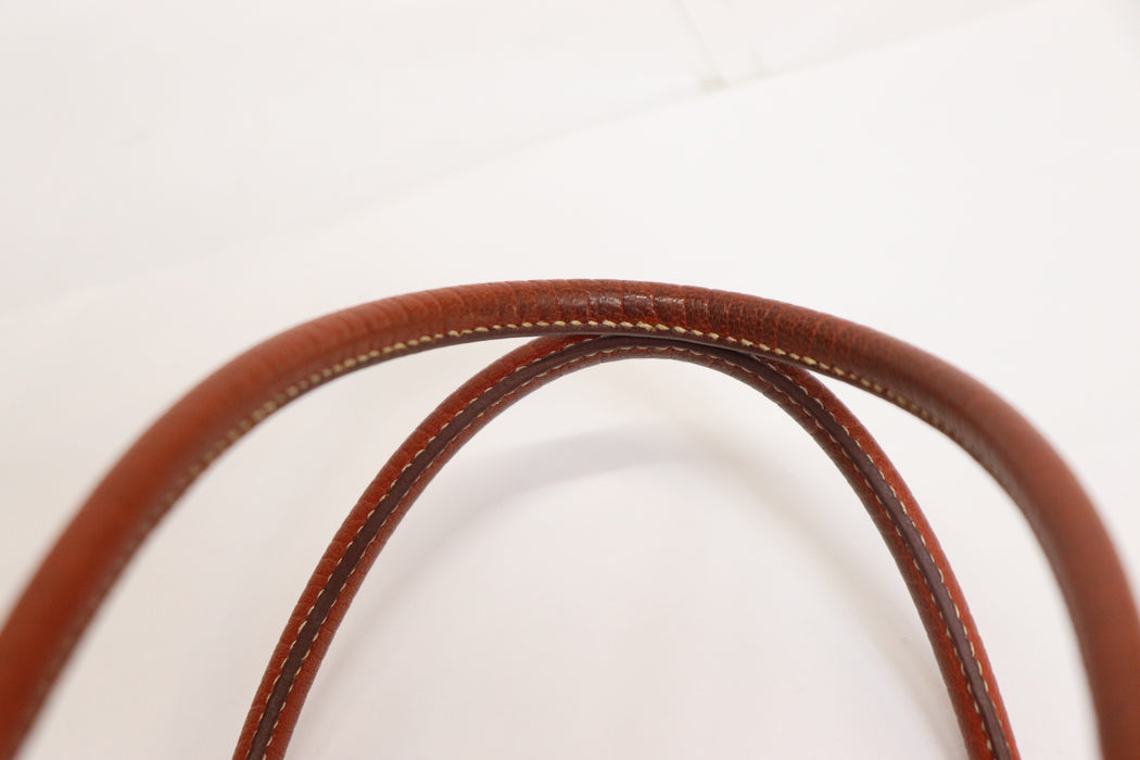 HERMES Plume 32 Leather Handbag From Japan 272 6420384