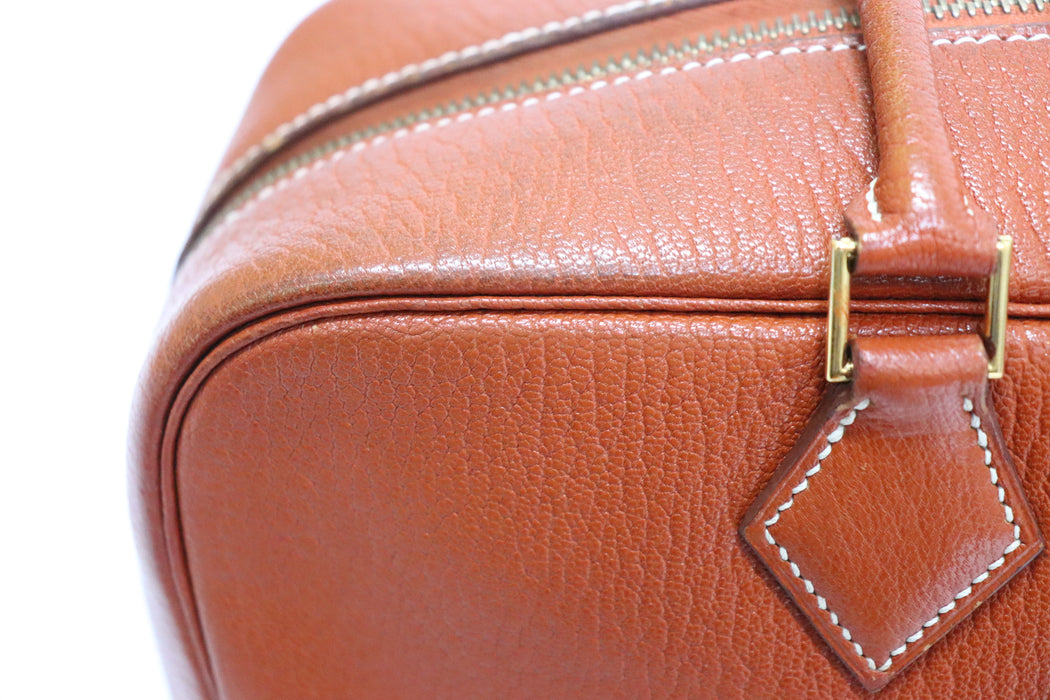 HERMES Plume 32 Leather Handbag From Japan 272 6420384
