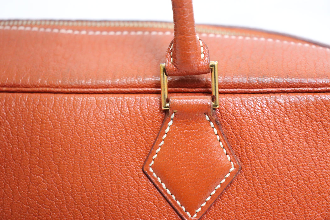 HERMES Plume 32 Leather Handbag From Japan 272 6420384