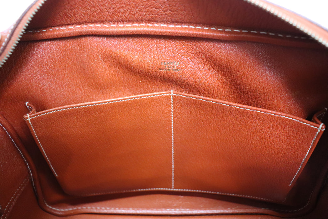 HERMES Plume 32 Leather Handbag From Japan 272 6420384