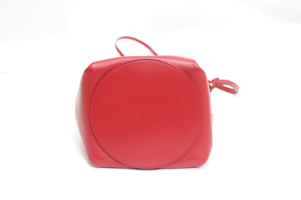 Burberry Mini Bucket Bag TB Shoulder Bag Leather Red From Japan 002 6419700 - World Quickdo