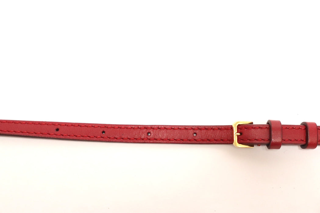 Burberry Mini Bucket Bag TB Shoulder Bag Leather Red From Japan 002 6419700 - World Quickdo