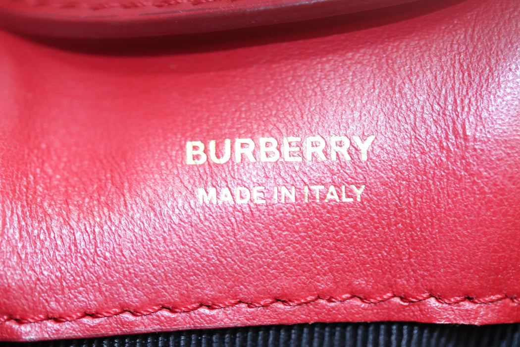 Burberry Mini Bucket Bag TB Shoulder Bag Leather Red From Japan 002 6419700 - World Quickdo