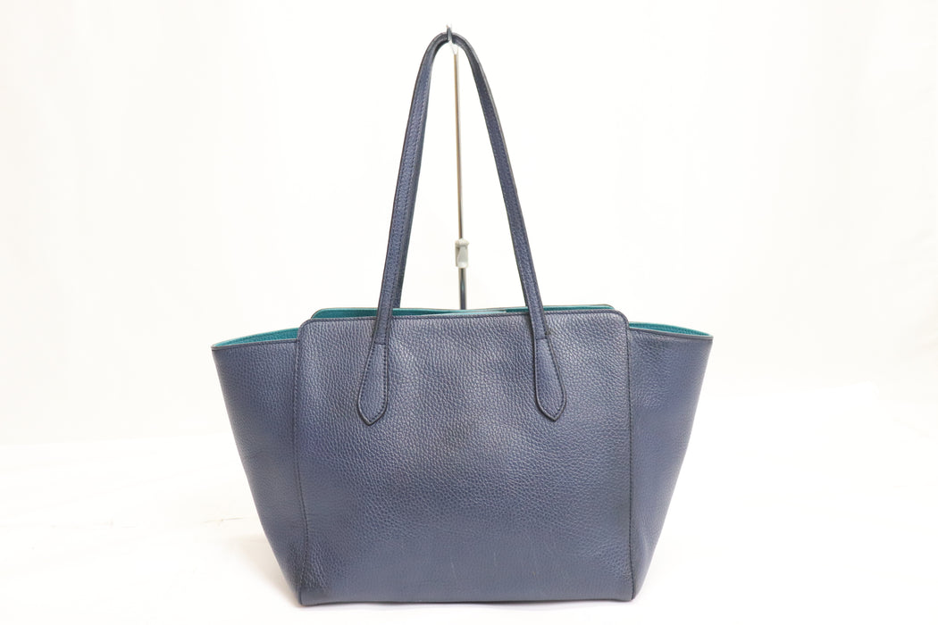 Gucci Swing Tote Bag 354408 Blue From Japan 272 6420404 - World Quickdo