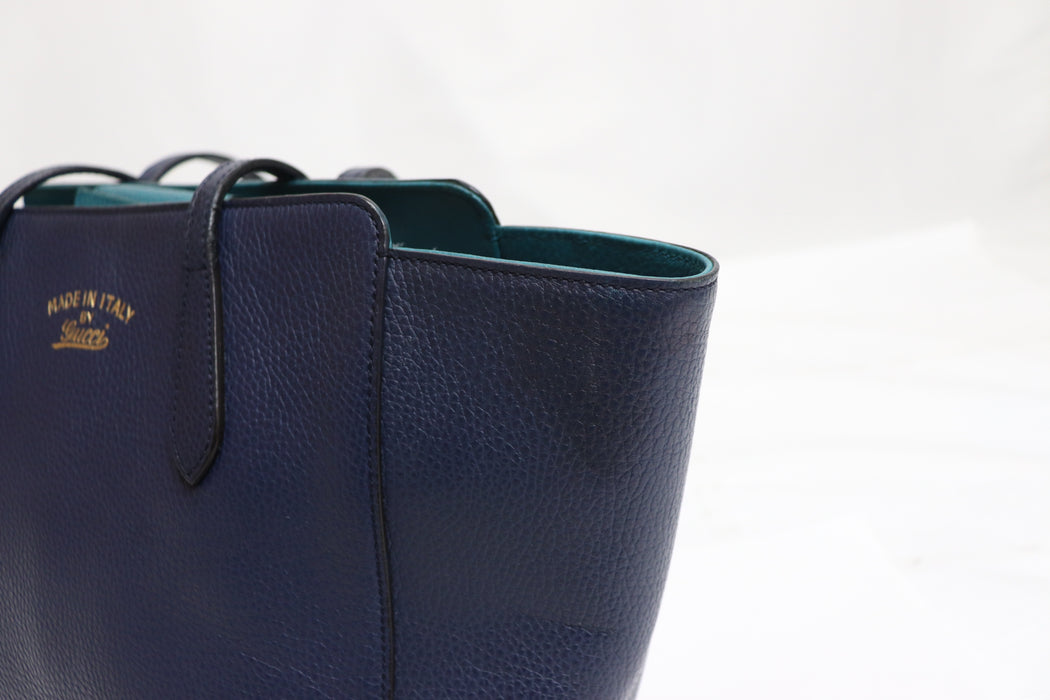 Gucci Swing Tote Bag 354408 Blue From Japan 272 6420404 - World Quickdo