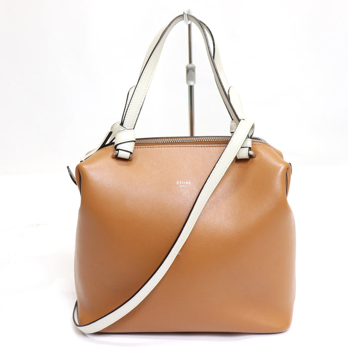 Celine Small Soft Cube 2way Handbag Brown From Japan 272 6420411