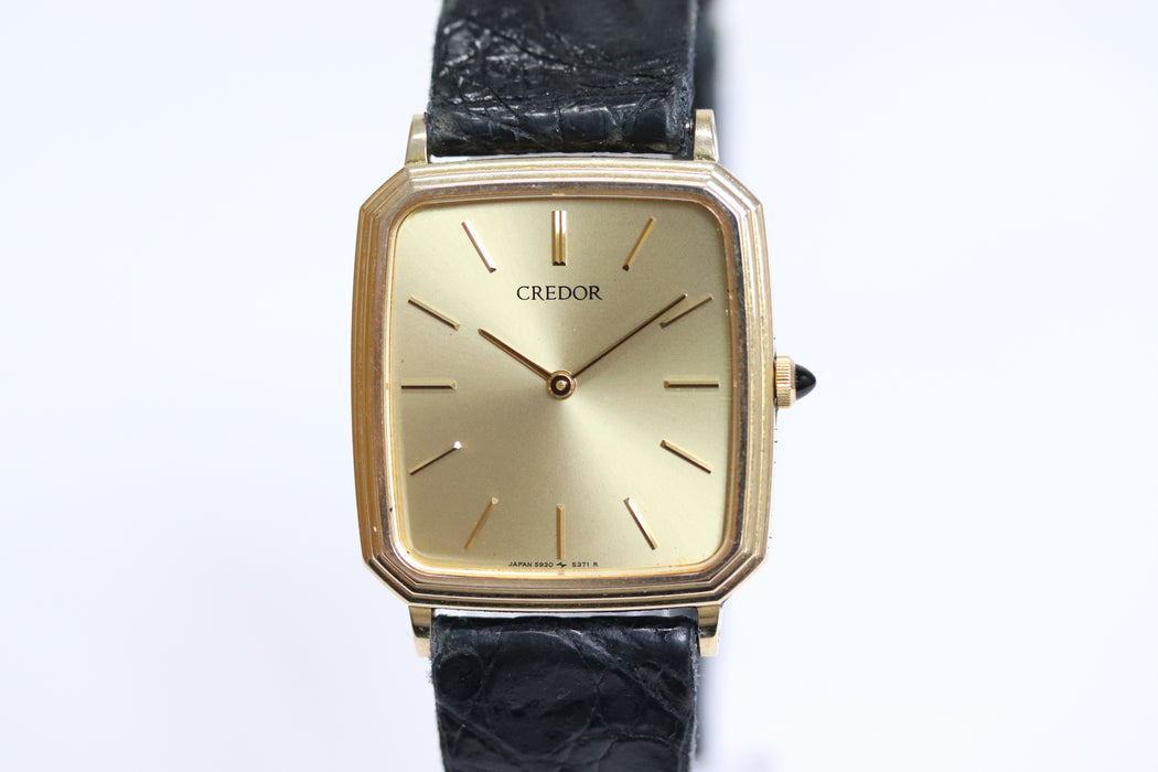 Seiko Credor Quartz Watch 5930-5351 27mm 14kt From Japan 218 6420117 - World Quickdo