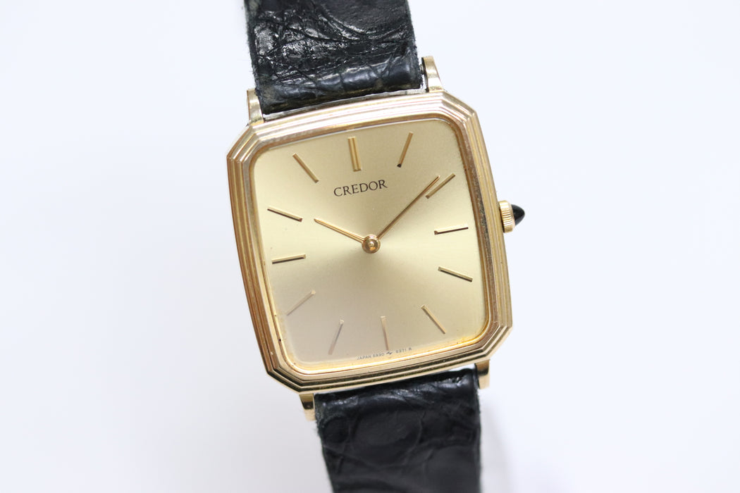 Seiko Credor Quartz Watch 5930-5351 27mm 14kt From Japan 218 6420117 - World Quickdo