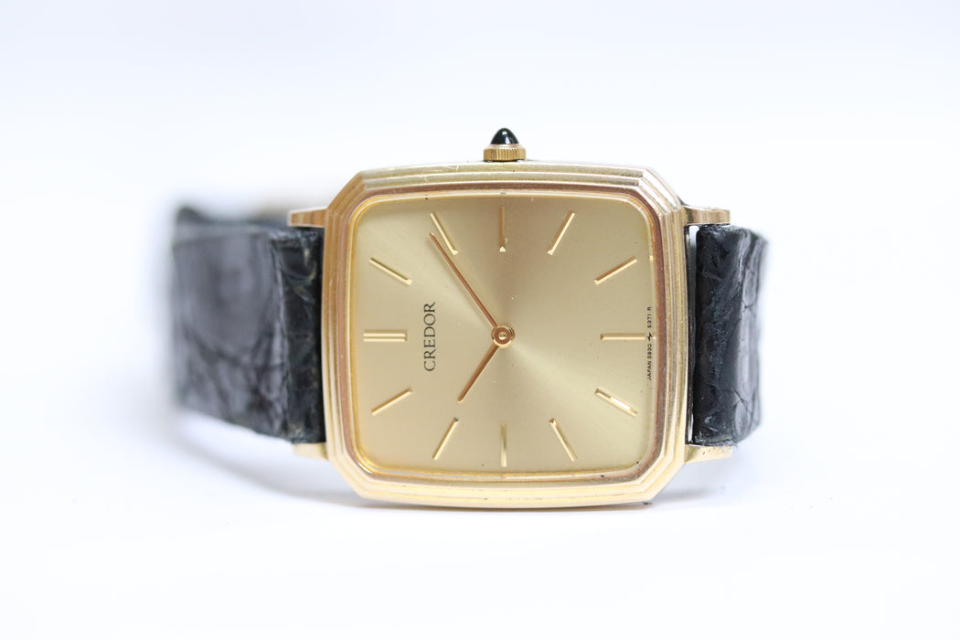 Seiko Credor Quartz Watch 5930-5351 27mm 14kt From Japan 218 6420117 - World Quickdo
