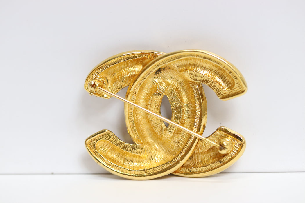 Chanel CC Coco Mark Brooch Gold Tone From Japan 218 6420504 - World Quickdo