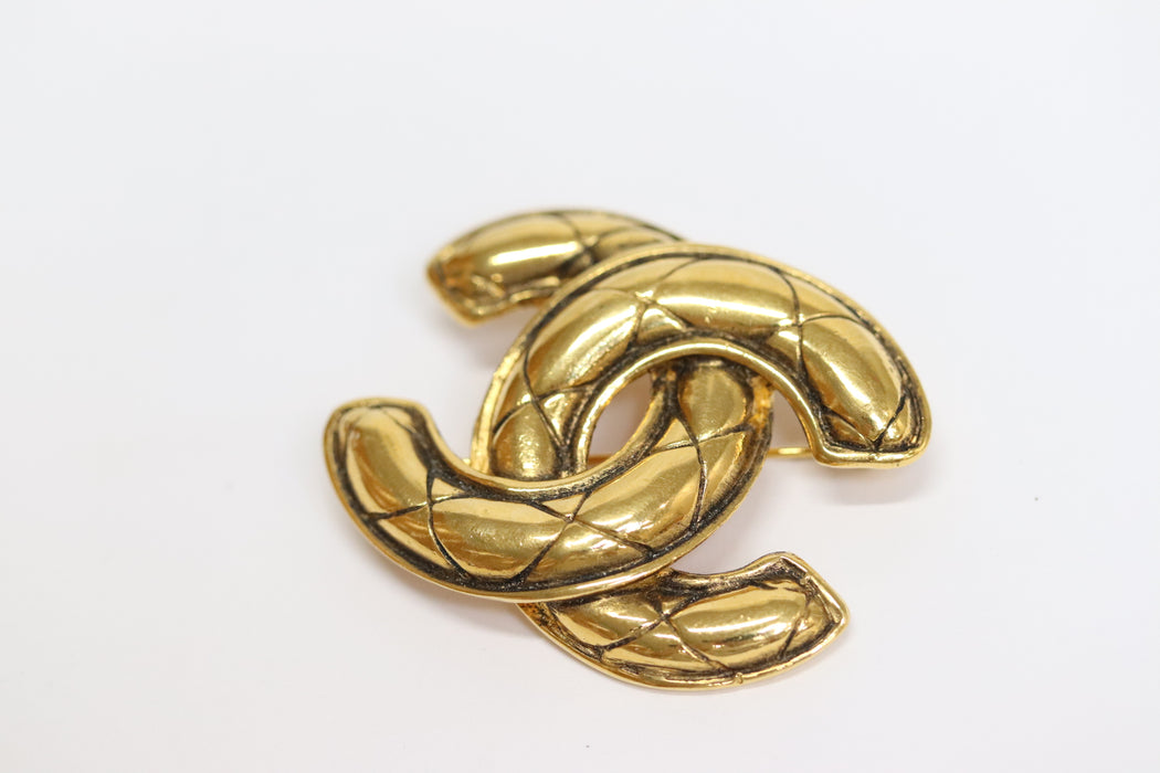 Chanel CC Coco Mark Brooch Gold Tone From Japan 218 6420504 - World Quickdo