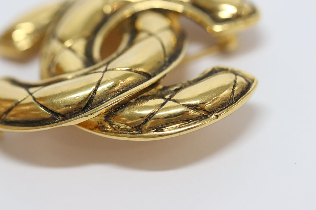 Chanel CC Coco Mark Brooch Gold Tone From Japan 218 6420504 - World Quickdo