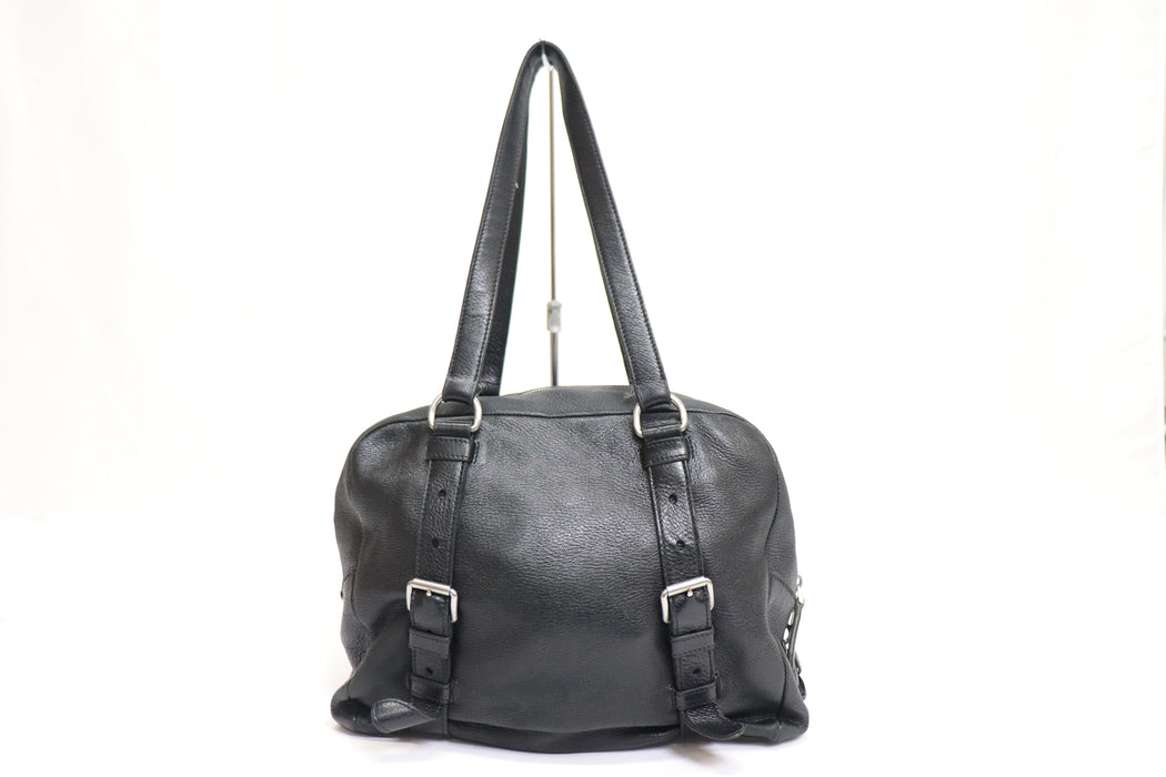 Prada Leater Tote Bag BL0507 Black From Japan 272 6421286 - World Quickdo