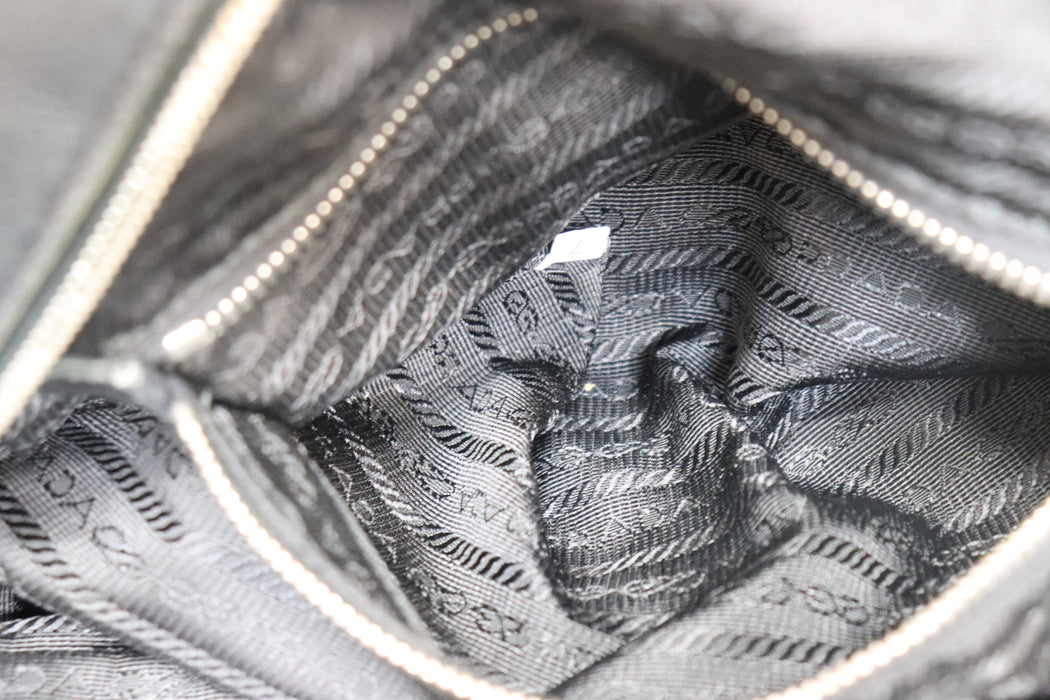 Prada Leater Tote Bag BL0507 Black From Japan 272 6421286 - World Quickdo