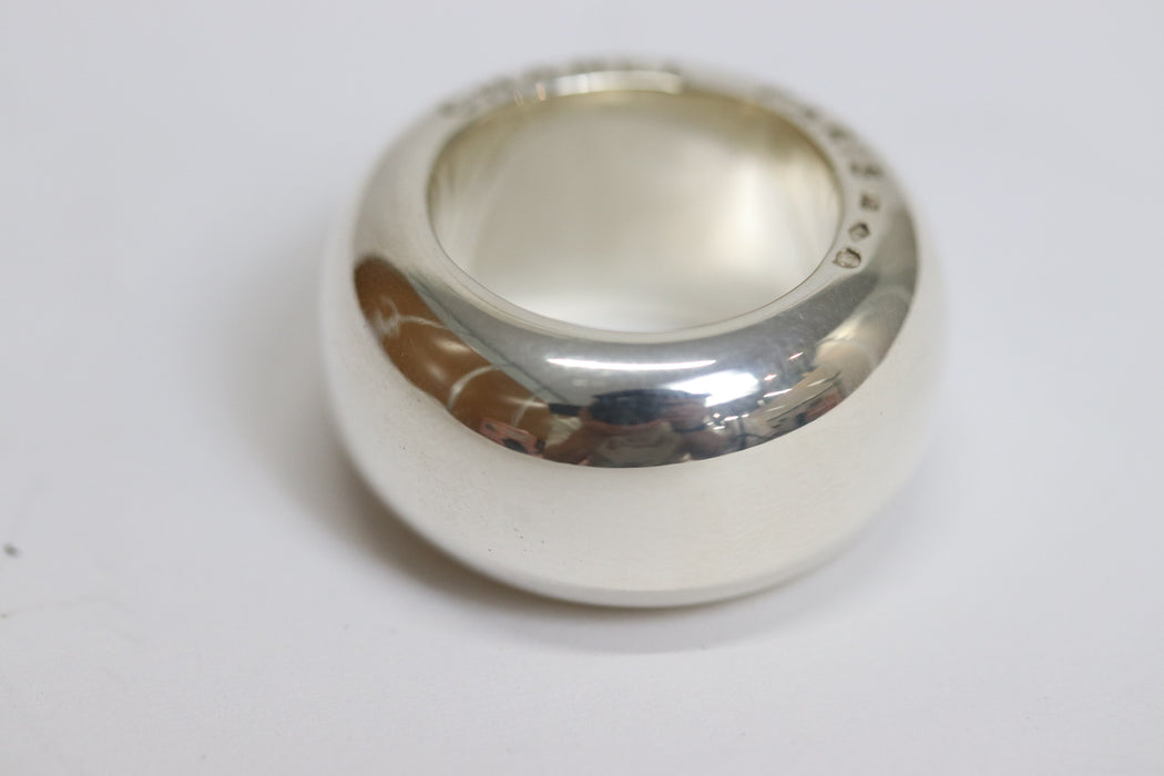 Chanel Silver 925 Ring US7.5 From Japan 218 6422157 - World Quickdo