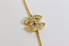 Chanel CC Coco Mark Rhinestone Bracelet Gold Tone From Japan 218 6422441 - World Quickdo