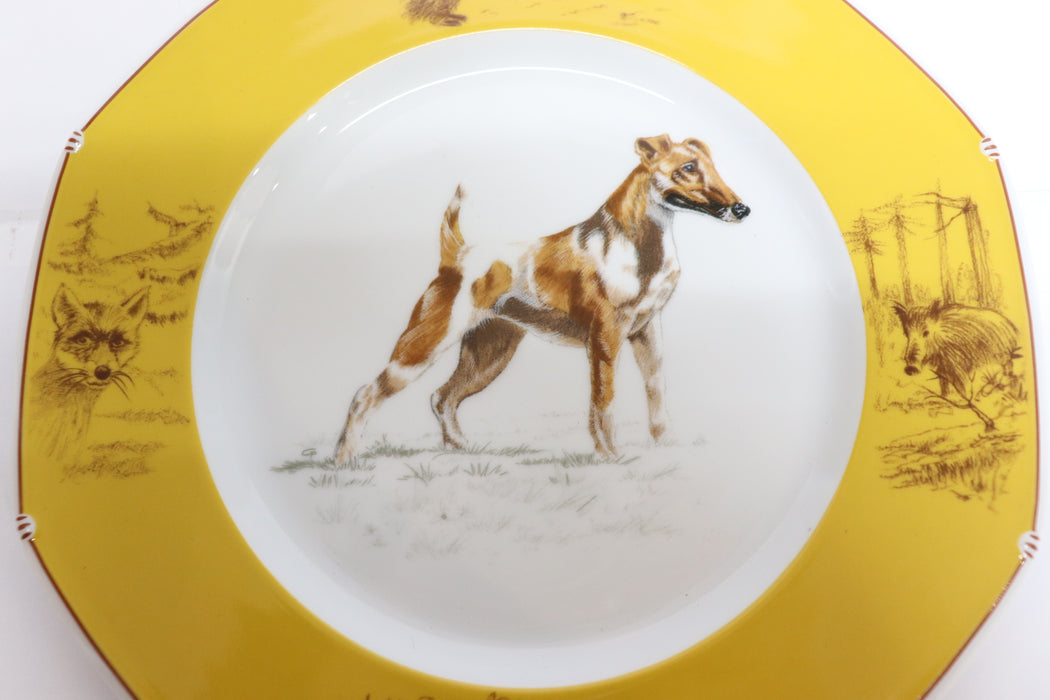 Hermes Chasse Chiens Courants Plate Set of 3 Pédrix Dog From Japan 123 6423949 - World Quickdo
