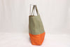 Celine Horizontal Cabas Leather Tote Bag Orange Gray From Japan 002 6423010 - World Quickdo