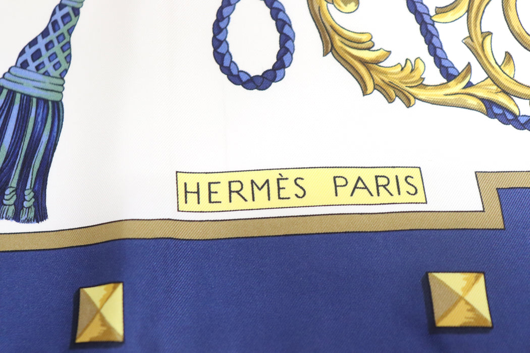 Hermes Carre 90 Silk Scarf "LES CLES "From Japan 218 6423452 - World Quickdo