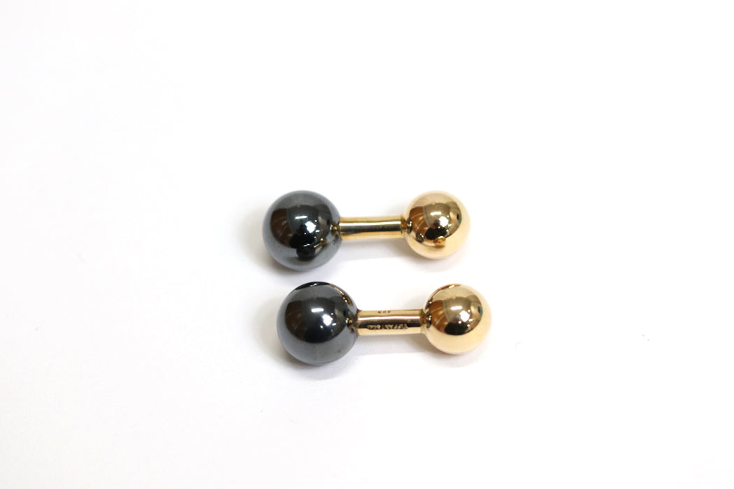 Tiffany&Co. Cufflinks Onyx 14K 585 Yellow Gold From Japan 218 6401703 - World Quickdo