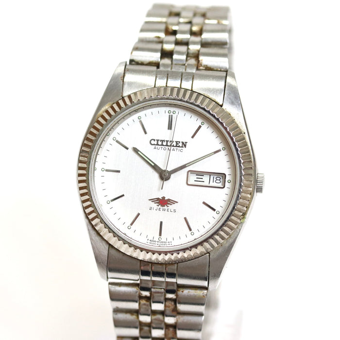 Citizen 4-R02149 Automatic Eagle Day Date Watch 35mm From Japan 170 6426863