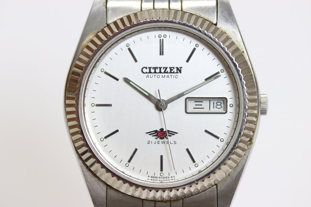 Citizen 4-R02149 Automatic Eagle Day Date Watch 35mm From Japan 170 6426863