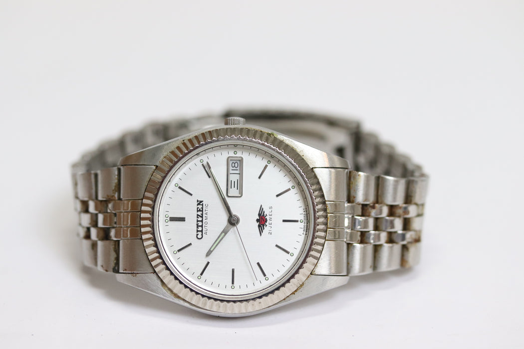 Citizen 4-R02149 Automatic Eagle Day Date Watch 35mm From Japan 170 6426863