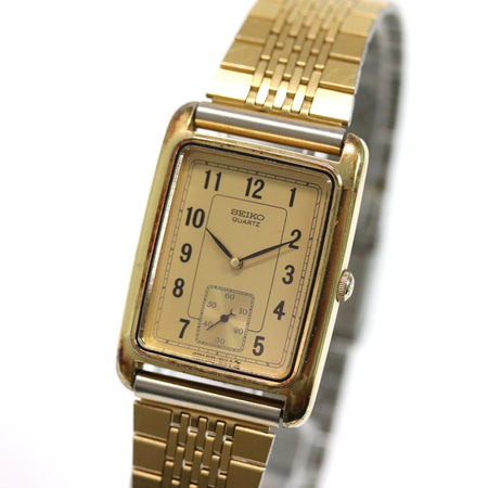 Seiko Tank Square Watch 2G28-5010 Quartz Small Second 25mm From JPN 001 6333859 - World Quickdo