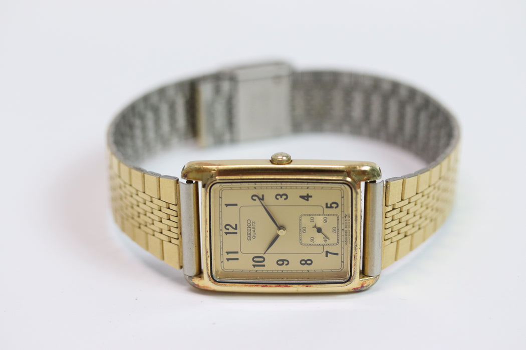 Seiko Tank Square Watch 2G28-5010 Quartz Small Second 25mm From JPN 001 6333859 - World Quickdo