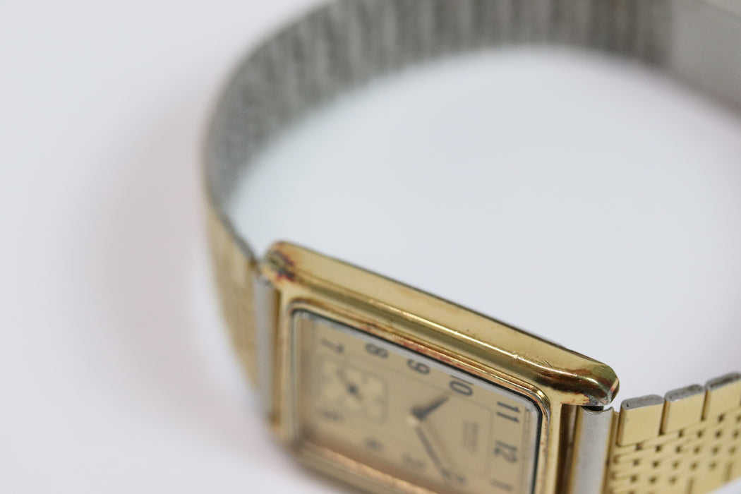Seiko Tank Square Watch 2G28-5010 Quartz Small Second 25mm From JPN 001 6333859 - World Quickdo