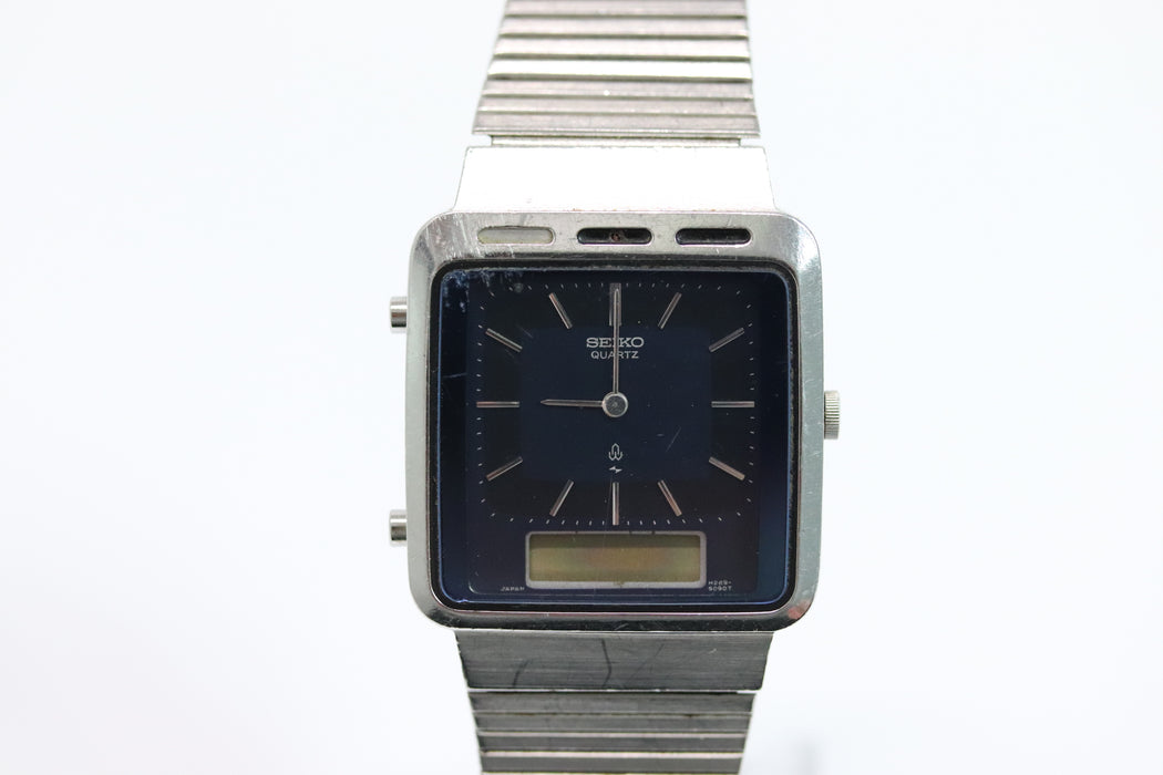 Seiko Blue Dial Analog Digital Watch H249-505C 30mm From Japan 001 6333857 - World Quickdo